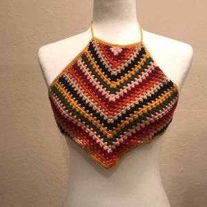 Knitted halter top
